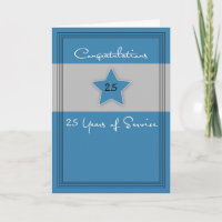 Jubileum Werknemer Blauw en Grijs, 25 Jaar