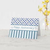 Jubileum werknemer - Jade Blue Kaart (Gele Bloem)