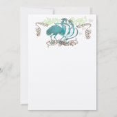 Jubileum Whimsical Tortelduifjes Invitation Kaart (Achterkant)