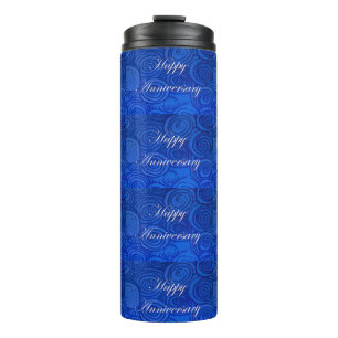 Jubileum zwenblauw thermosbeker