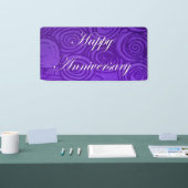 Jubileum Zwirls Paars Spandoek (Beurs)