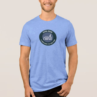 Jubileumblauw t Tri-Blend shirt
