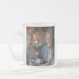 Jubileumfoto aanpassen matglas koffiemok