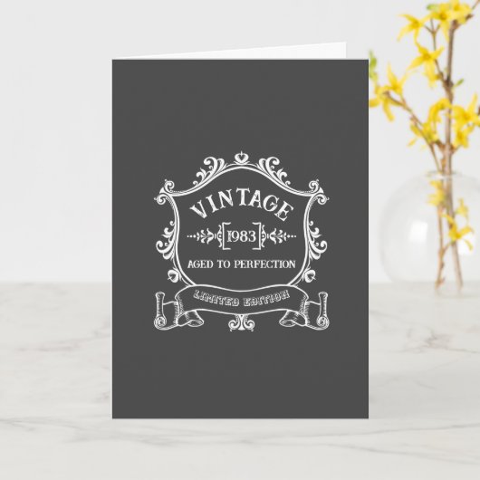 Jubileumjaar Verouderd tot Perfectie Aangepaste Ge Kaart (Gele Bloem)