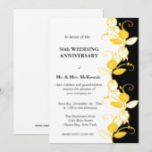 Jubileumrozen (Geel) Kaart (Voorkant / Achterkant)