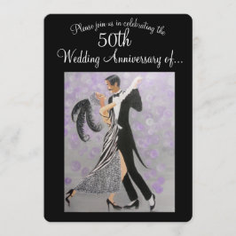 Jubileumuitnodiging 50 jaar getrouwd kaart