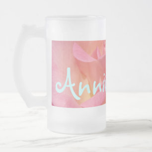 Jubileumviering Glas Mokken Roze Roos