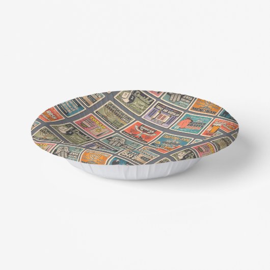 Judaic Party Bowls - Judaica - Kitchen en Mijnbouw Papieren Kommen (Gebogen)