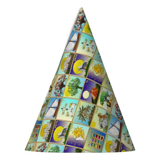 Judaica 12 Israëlische stammen maken kunst Feesthoedjes (Links)