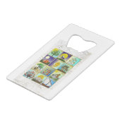 Judaica 12 Israëlische stammen maken kunst Kredietkaart Flessenopener (Achterkant Gekanteld)