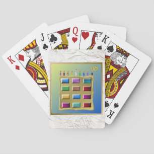 Judaica 12 Stammen Israël Levi Pokerkaarten