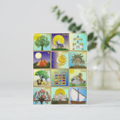 Judaica 12 Stammen van de Comités van de Kunst van Briefkaart (Staand voorkant)