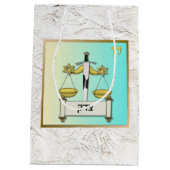 Judaica 12 stammen van Israël Art Dan Gift Bag Medium Cadeauzakje (Achterkant)