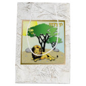 Judaica 12 Stammen van Israël Art Juda Gift Bag Medium Cadeauzakje (Achterkant)