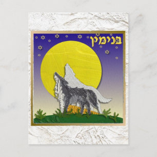 Judaica 12 stammen van Israel Benjamin Briefkaart