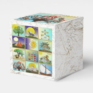 Judaica 12 stammen van Israël Reuben Favor Box Bedankdoosjes