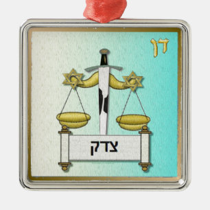 Judaica 12 Tribes Israel Dan Art Metalen Ornament