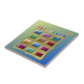 Judaica 12 Tribes Israel Levi Tegeltje (Zijkant)