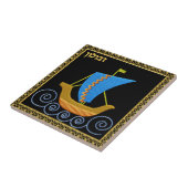 Judaica 12 tribus de carreau de céramique de (Côté)