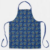 Judaica - Hanukkah Aprons - Menorah Art - Joodse j Schort (Voorkant)