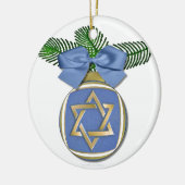 Judaica Hanukkah Star van David Ornament Print (Links)