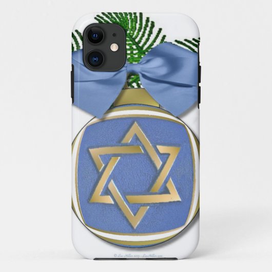 Judaica Hanukkah Star van David Ornament Print Case-Mate iPhone Case (Achterkant)