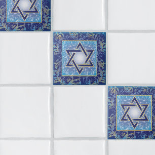 Judaica Jewish Star van David Ceramic Tegel Tegeltje