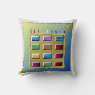Judaica Levi 12 Israëlische stammen Kunst Pillow Kussen