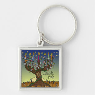 Judaica L'shanah Tovah Tree of Life Gifts Apparel Sleutelhanger