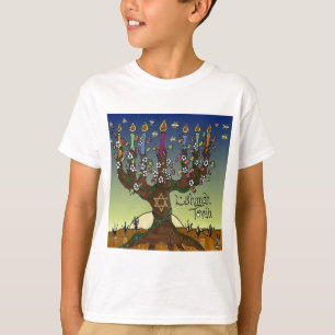 Judaica L'shanah Tovah Tree of Life Gifts Apparel T-shirt