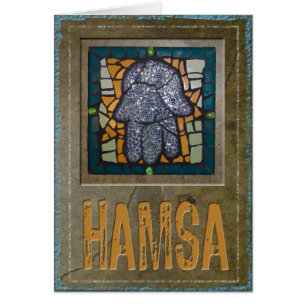 Judaica : Mosaïque Hamsa avec l'arrière - plan de