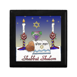 Judaica Shabbat Shalom Art Print Cadeaudoosje