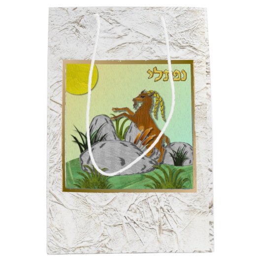 Judaïque 12 Tribus D'Israël Art Naphtali Sac Cadea (Devant)