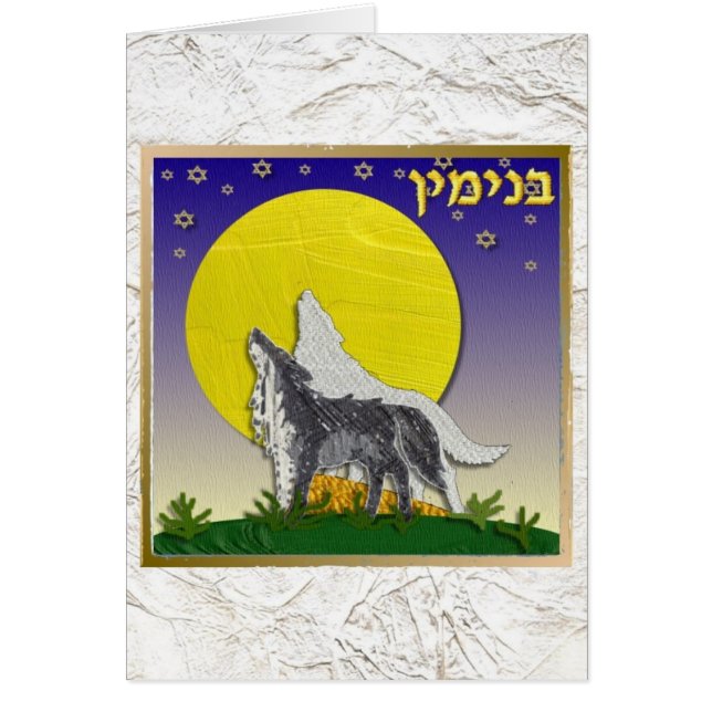 Judaïque 12 tribus Israël Benjamin (Devant)