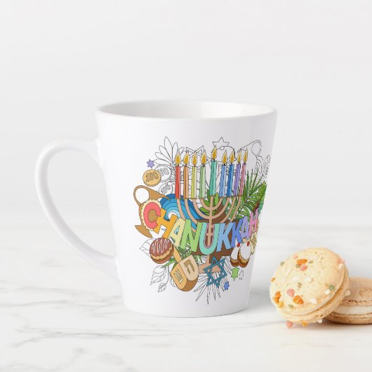 Judaïque - Chanukah Latte Mugs - Logiciels cadeaux (En situation)