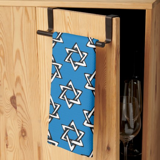 Judaïque - Serviettes de cuisine - Vacances - Moge (Pliage en tiers)