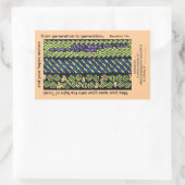 judaïsche boekenplaat rechthoekige sticker (Tas)