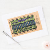 judaïsche boekenplaat rechthoekige sticker (Envelop)