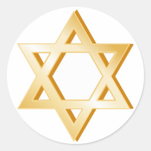 Judaïssymbool Ronde Sticker