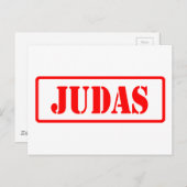 Judas Briefkaart (Voorkant / Achterkant)