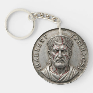 Judas Vervloekte Munt Sleutelhanger – Zion‑7 Tyrij