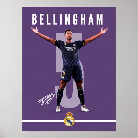 Jude Bellingham Poster imprimable - Poster de foot (Devant)