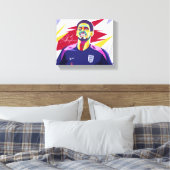 Jude Bellingham Wpap Pop Art Canvas Afdruk (Insitu (Slaapkamer))