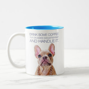 Jude Mok, 11 oz Two-Tone Coffee Mok Blue