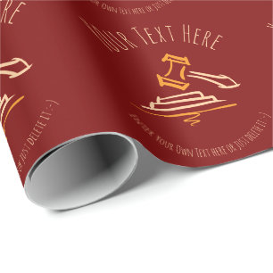 Judge Gavel advocaat raadsman Advocatenkanto Cadeaupapier