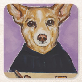 Judge Paper-onderzetter Vierkante Kartonnen Onderzetter