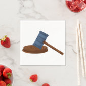 Judges Gavel Paper Napkins Servet (Insitu)