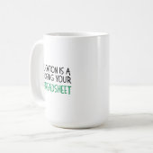 Judging Your Spreadsheet, Funny Accountant gift Koffiemok (Voorkant links)