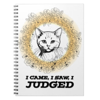 Judgy Cat Bloemendesign – Ik Kwam Ik Zag Ik Oordee Notitieboek