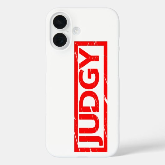 Judgy Stamp Case-Mate iPhone Case (Achterkant)